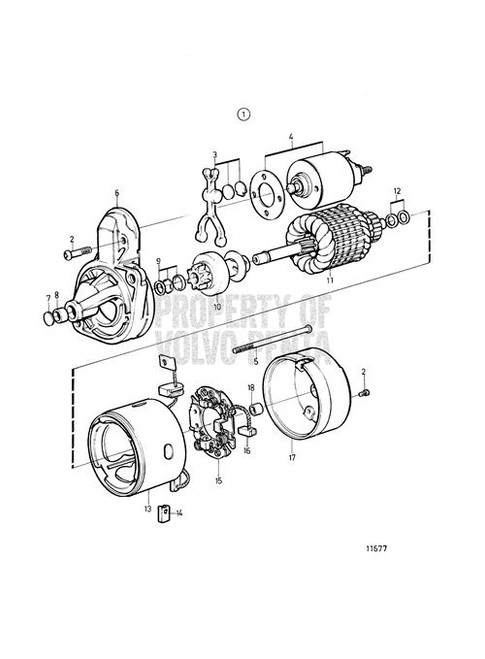 Carbon Brush(V2) - Volvo Penta (3580216)