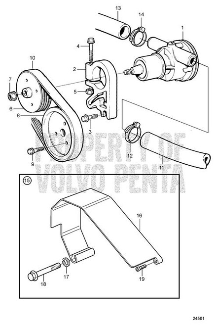 Pulley(V2) - Volvo Penta (3580828)