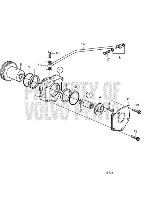 Clutch Flange(V2) - Volvo Penta (3586622)