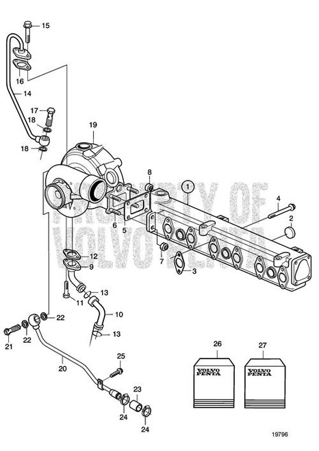 Exhaust Manifold(V2) - Volvo Penta (3587175)