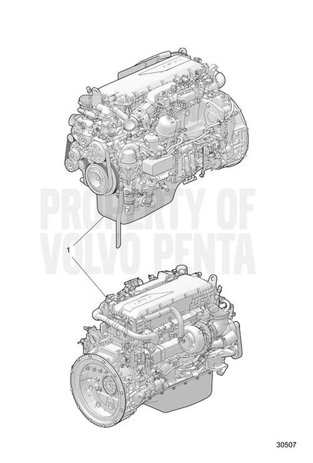 Engine, Exchange(V2) - Volvo Penta (3801764)