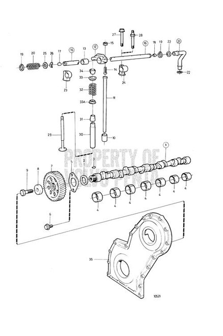 Camshaft(V2) - Volvo Penta (3817142)