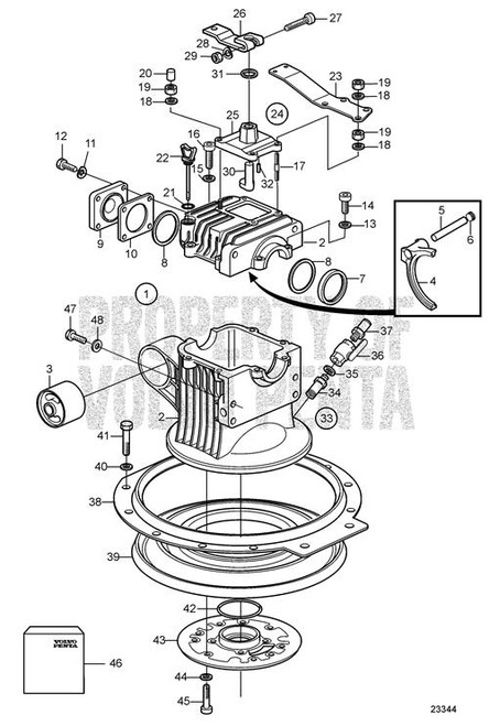 Intermediate Plate(V2) - Volvo Penta (3817155)