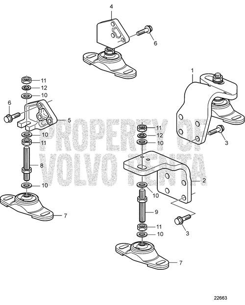 Adjusting Screw(V2) - Volvo Penta (3817628)