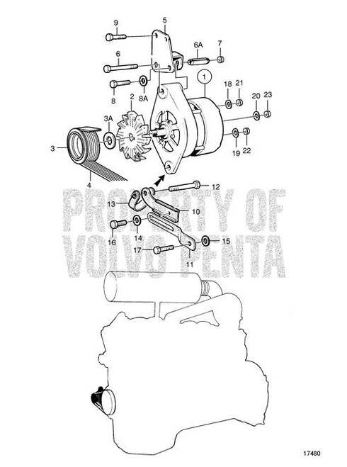 Bracket(V2) - Volvo Penta (3826733)