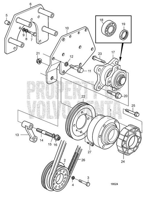 Bracket(V2) - Volvo Penta (3827011)