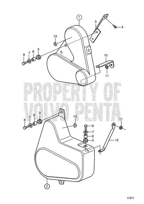 Bracket(V2) - Volvo Penta (3828742)