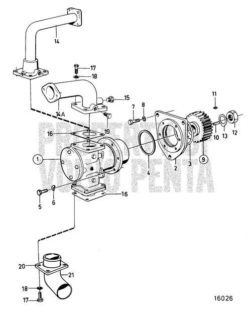 Sea Water Pump(V2) - Volvo Penta (3829313)