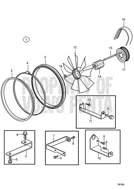 Bracket(V2) - Volvo Penta (3829953)