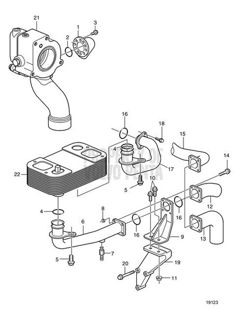 Coolant Pipe(V2) - Volvo Penta (3830521)