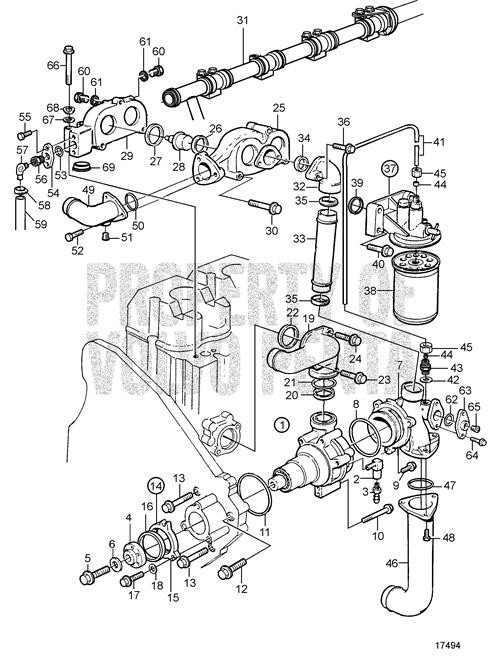 Connecting Pipe(V2) - Volvo Penta (3831098)