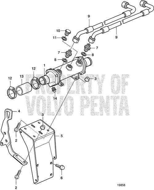 Bracket(V2) - Volvo Penta (3837851)