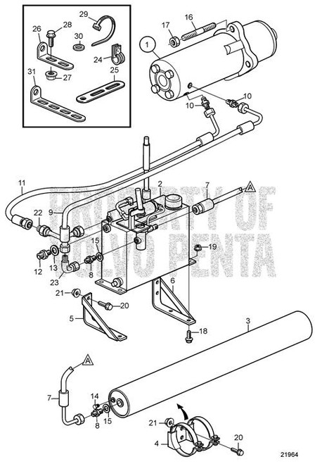 Hydraulic Hose(V2) - Volvo Penta (3838352)