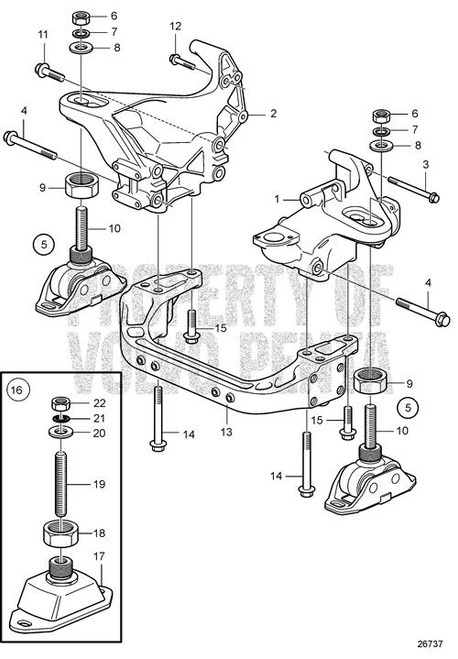 Adjusting Screw(V2) - Volvo Penta (3839410)