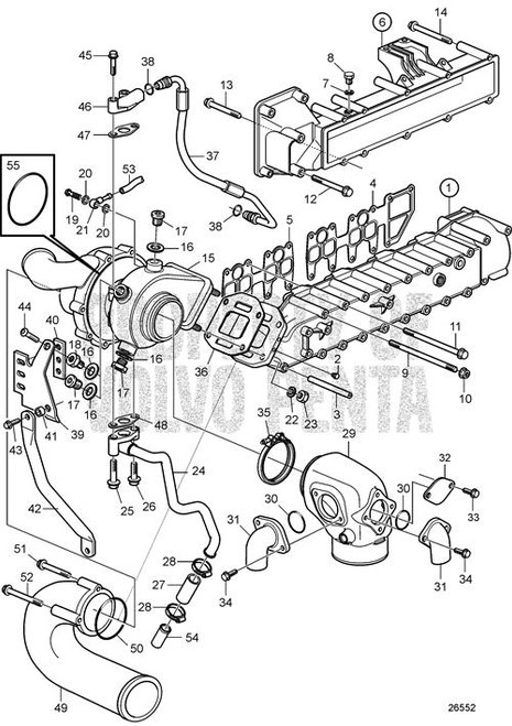 Exhaust Manifold(V2) - Volvo Penta (3841197)