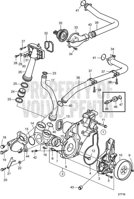 Pipe(V2) - Volvo Penta (3849453)