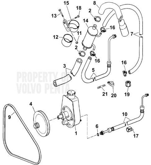 PRESSURE HOSE Volvo Penta (3853967)