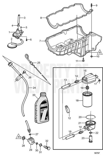 Retainer Volvo Penta (V2) - Volvo Penta (3854695)