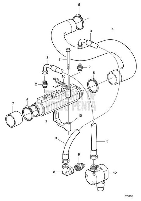 Clamp Volvo Penta - Volvo Penta (3854978)