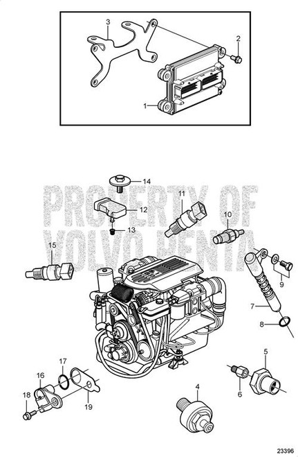 Sealing - Volvo Penta (3858988)