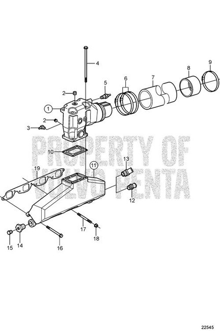 Nipple - Volvo Penta (3861159)