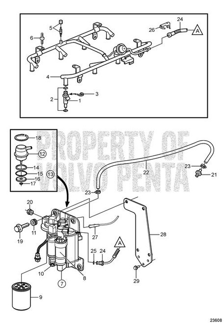 Injector - Volvo Penta (3861278)