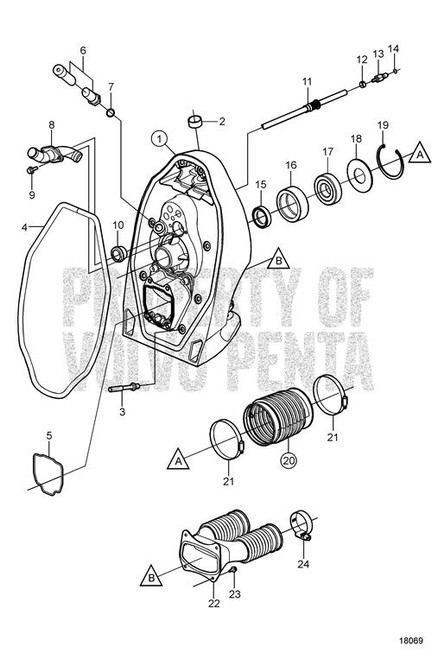 Fitting - Volvo Penta (3862115)