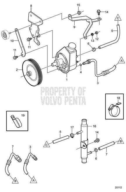 Pressure Hose - Volvo Penta (3863146)