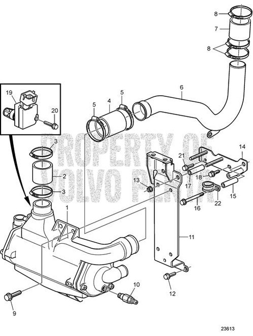 Charge Air Pipe(V2) - Volvo Penta (3886206)