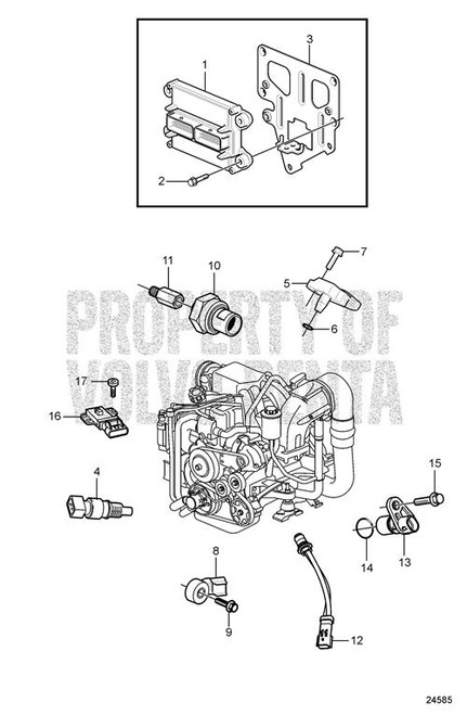 Sensor(V2) - Volvo Penta (3886265)