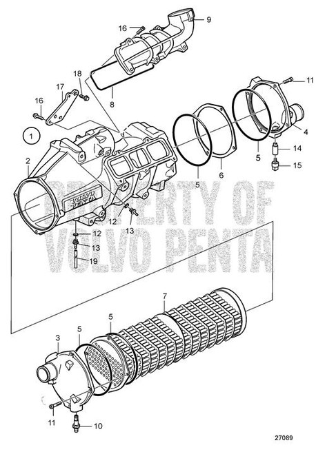 Heater(V2) - Volvo Penta (3887711)