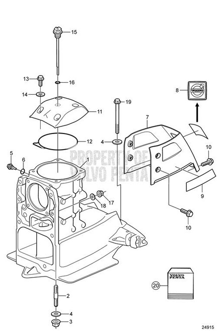 Dipstick - Volvo Penta (3888544)