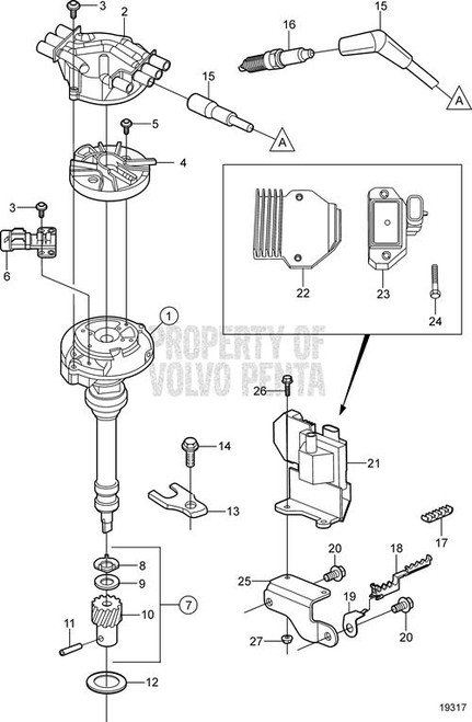 Distributor(V2) - Volvo Penta (40005334)