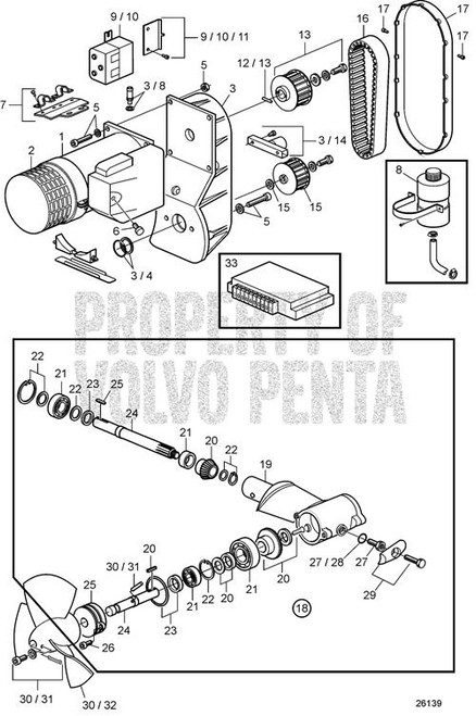 Belt Tensioner - Volvo Penta (41100290)