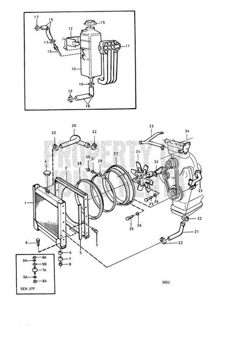 V-Belt Pulley(V2) - Volvo Penta (423125)