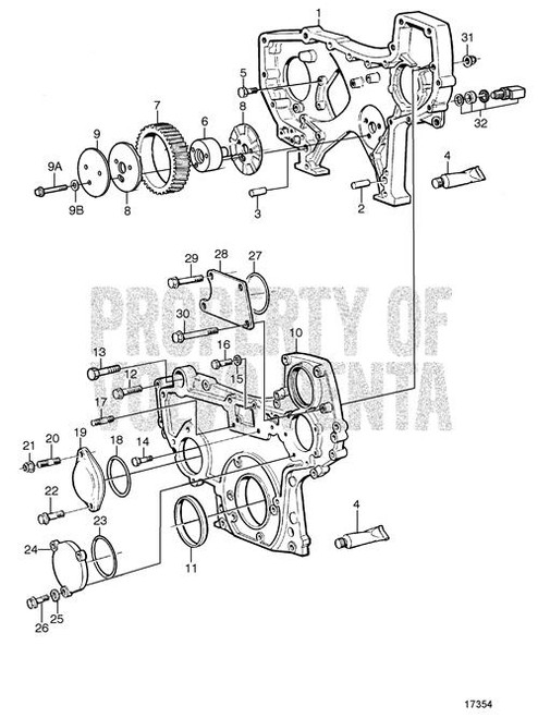 Bearing Shield(V2) - Volvo Penta (425432)