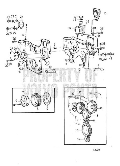 Timing Gear Casing(V2) - Volvo Penta (465797)