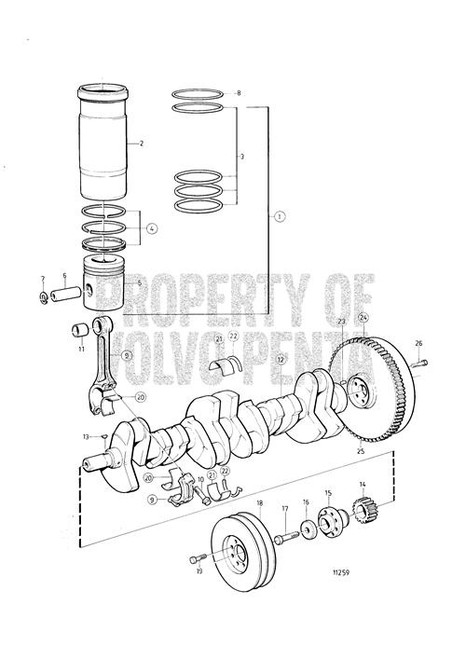 Adjusting Washer(V2) - Volvo Penta (466878)