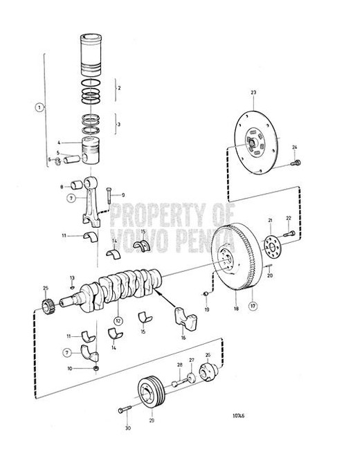 Flange Screw - Volvo Penta (470366)