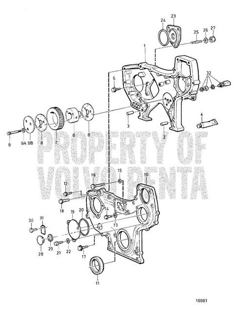Timing Gear Casing(V2) - Volvo Penta (471505)