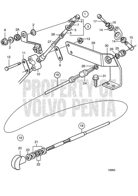 Adjusting Nut - Volvo Penta (814083)