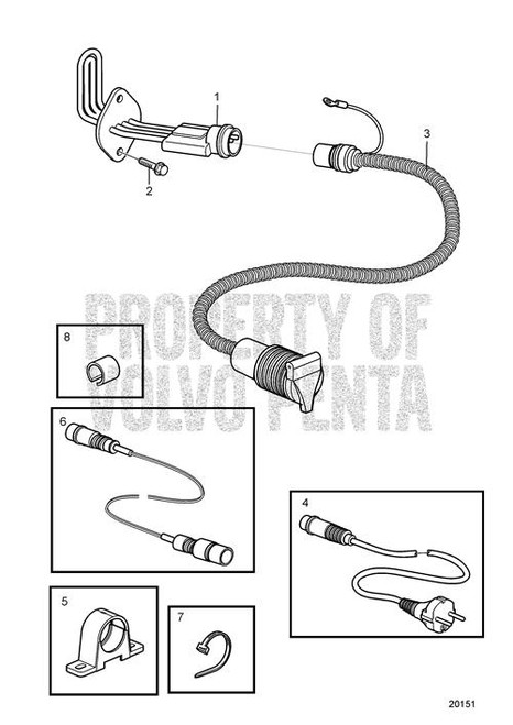 Extension Cable(V2) - Volvo Penta (8153710)