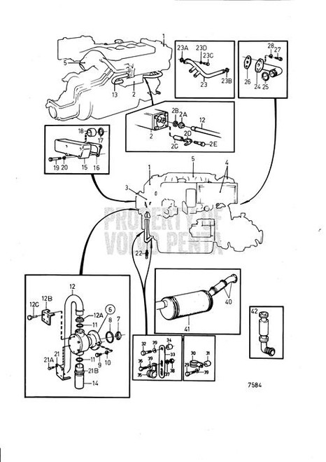 Coolant Pipe - Volvo Penta (838971)