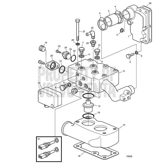 Flange(V2) - Volvo Penta (843908)