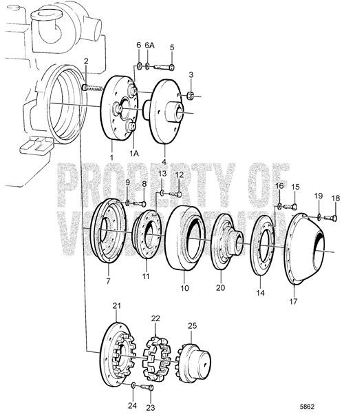 Clutch Flange(V2) - Volvo Penta (845618)