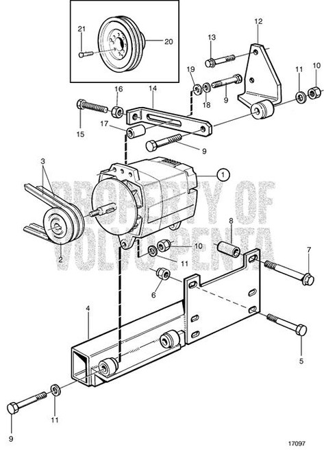 Pulley(V2) - Volvo Penta (848378)