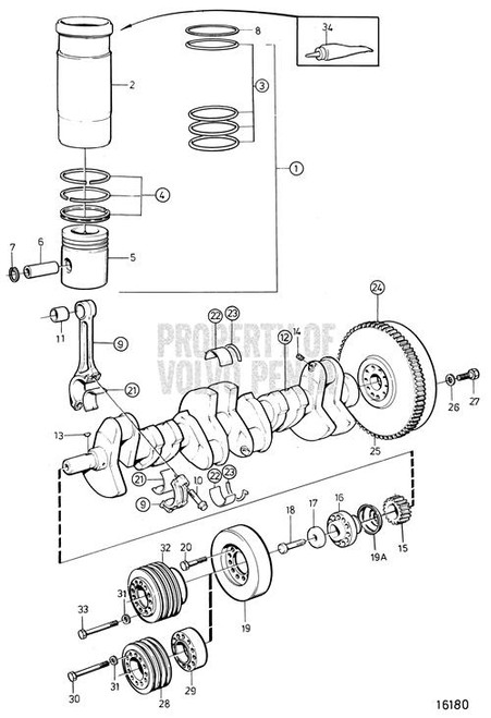 Vibration Damper(V2) - Volvo Penta (849622)