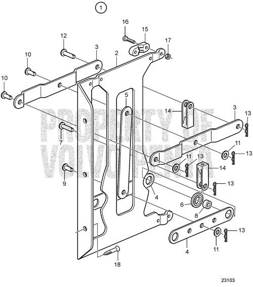 Cable Attachment - Volvo Penta (850361)