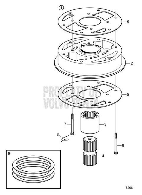 Hex. Socket Screw(V2) - Volvo Penta (852688)