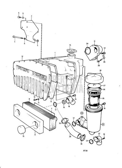 Cap - Volvo Penta (855406)